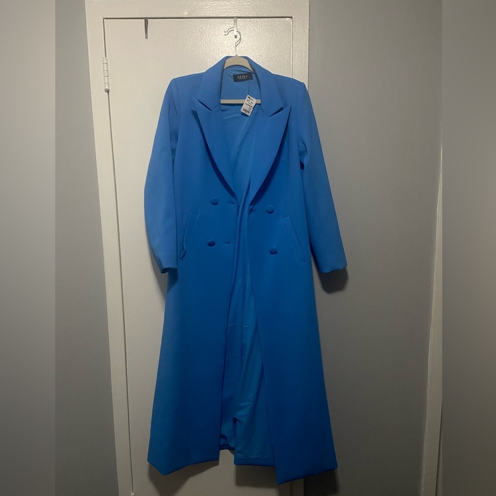 AKIRA Cocoa Butter Scuba Trench